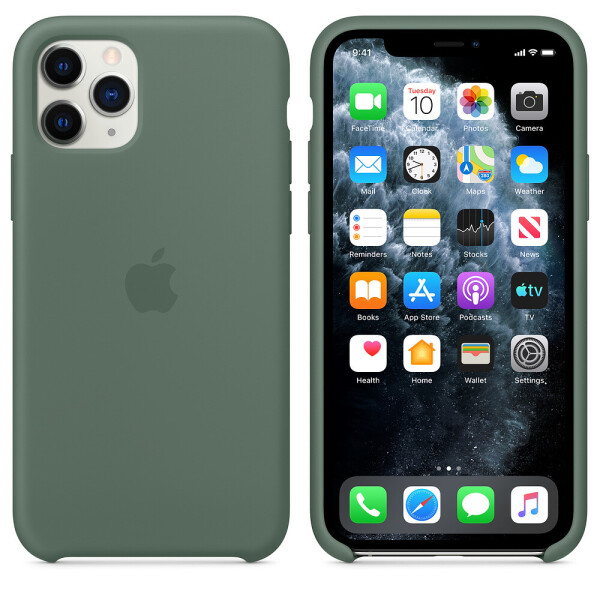 

Чехол Silicon Case для iPhone 11 Pro Max Pine Green - Сосновый лес