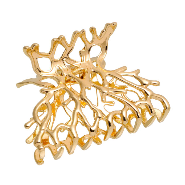 

Заколка-краб для волос "Twigs gold" (063997)