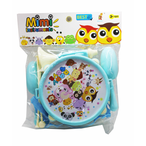 

Музыкальный барабан Baby toys "Mimi insstruments" голубой (067858)