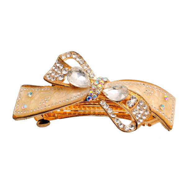 

Заколка-автомат "Original bow with stones" (037868)