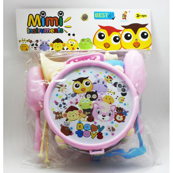 

Музыкальный барабан Baby toys "Mimi instruments" розовый (067858)