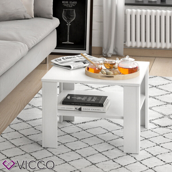 

Vicco журнальный столик Homer 60x60, цвет белый