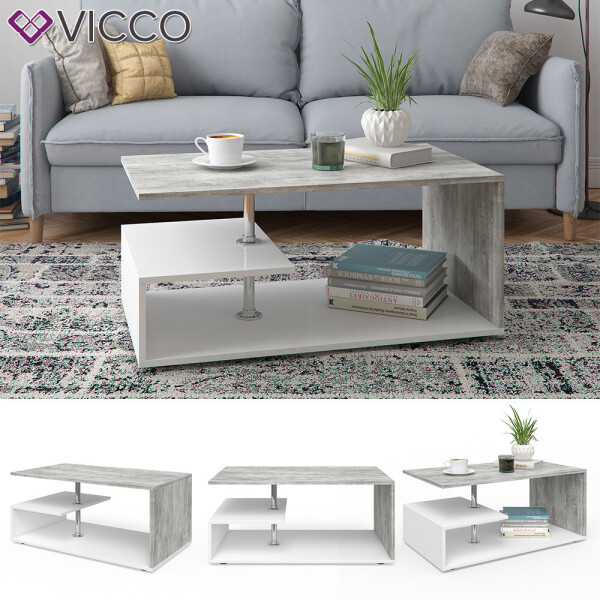 

Vicco журнальный столик Guillermo, 91x53, цвет белый, бетон