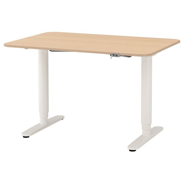 

- трансформер IKEA BEKANT 120x80 см дубовый шпон белые ножки (592.822.48)