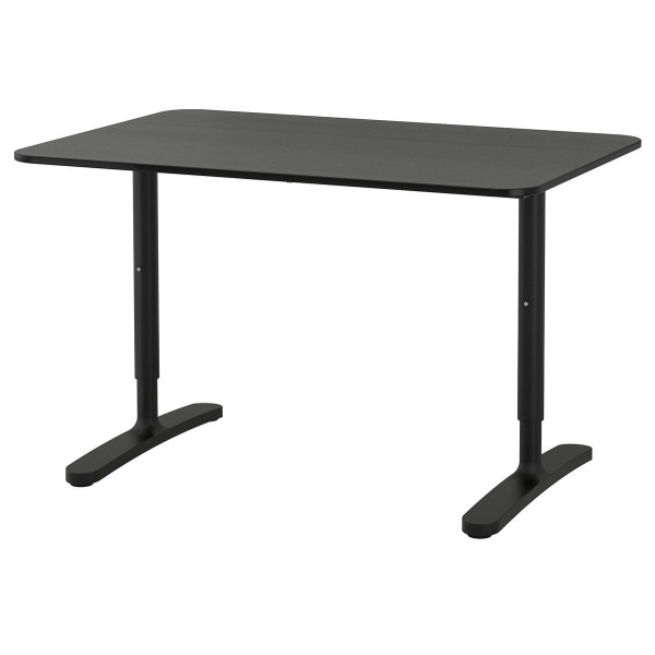 

IKEA BEKANT 120x80 см черный ясень черные ножки (592.825.83)