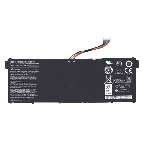 

Оригинальная аккумуляторная батарея для ноутбука Acer AC14B8K Aspire E3-111 15.2V Black 3090mAhr 46Wh
