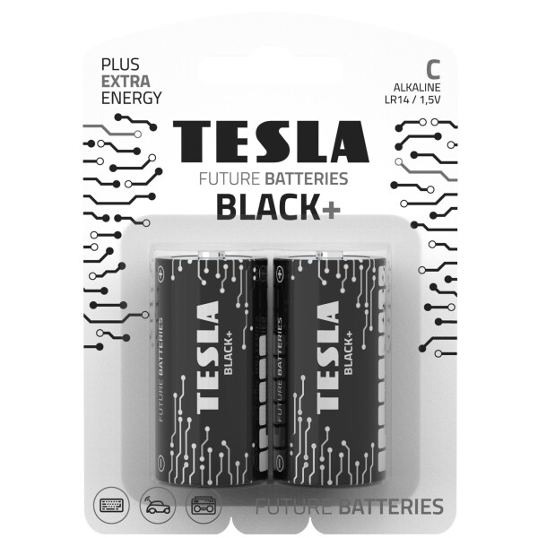 

Щелочные батарейки TESLA С BLACK+ (LR14)