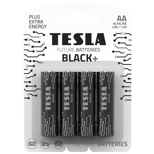 

Щелочные батарейки TESLA AA BLACK+ (LR06)