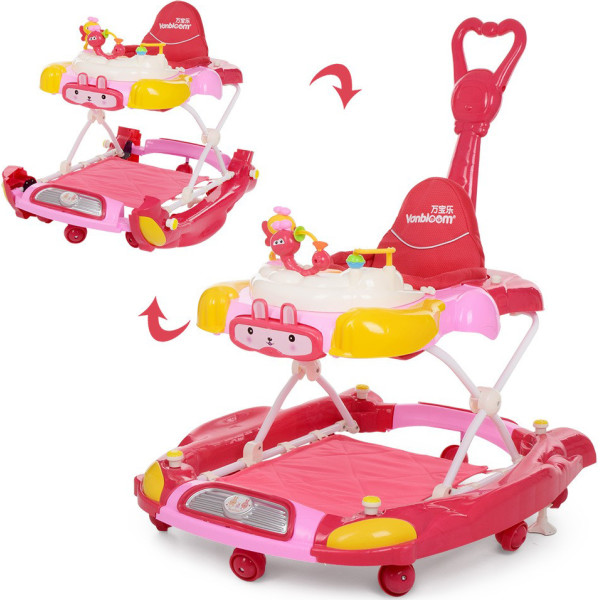 

Ходунки Bambi 3 в 1 M 4021-4 Pink (M 4021)