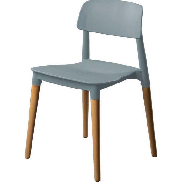 

Concepto SQUARE (Сквеар) Пластик (ножки из дерева) Cеро-голубой