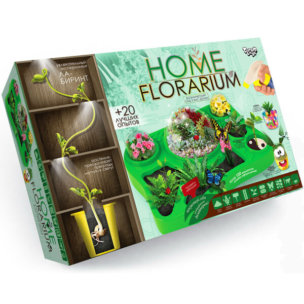 

Безопасный обучающий набор для выращивания растений HFL-01 "Home Florarium"