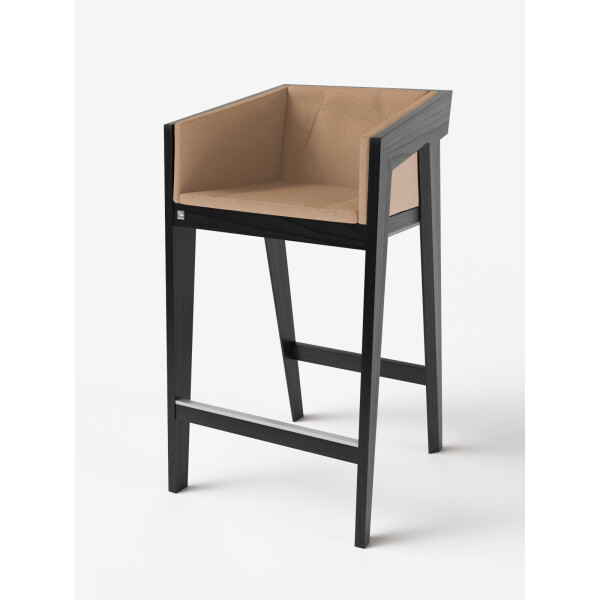 

Стул барный Air 2 Bar M [2Soft / 4Soft] Black KINT Черный Массив Ясеня ETNA 06 60 см 100 см 60 см 75 см (без мягкой части) (new_87130)