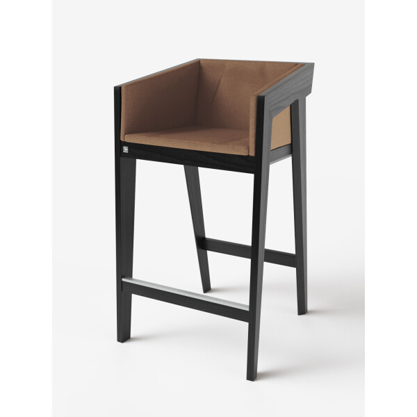 

Стул барный Air 2 Bar M [2Soft / 4Soft] Black KINT Черный Массив Ясеня ETNA 10 60 см 100 см 60 см 75 см (без мягкой части) (new_87133)