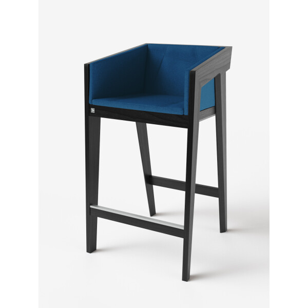 

Стул барный Air 2 Bar M [2Soft / 4Soft] Black KINT Черный Массив Ясеня ETNA 30 60 см 100 см 60 см 75 см (без мягкой части) (new_87141)