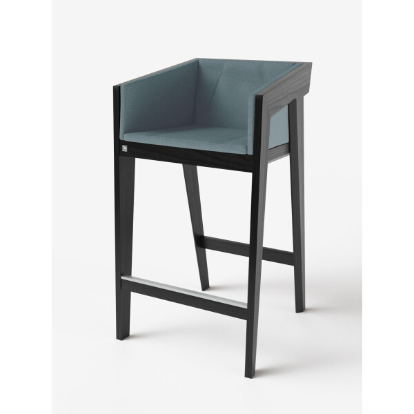 

Стул барный Air 2 Bar M [2Soft / 4Soft] Black KINT Черный Массив Ясеня ETNA 32 60 см 100 см 60 см 75 см (без мягкой части) (new_87143)