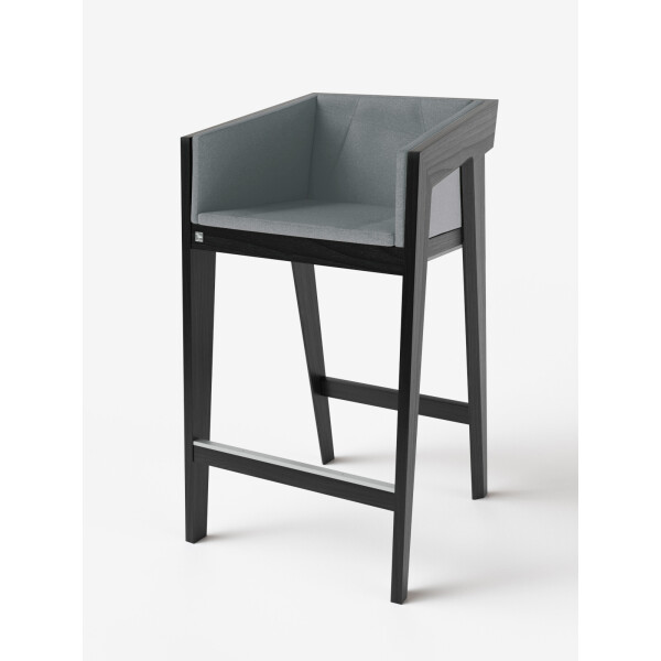 

Стул барный Air 2 Bar M [2Soft / 4Soft] Black KINT Черный Массив Ясеня ETNA 34 60 см 100 см 60 см 75 см (без мягкой части) (new_87144)