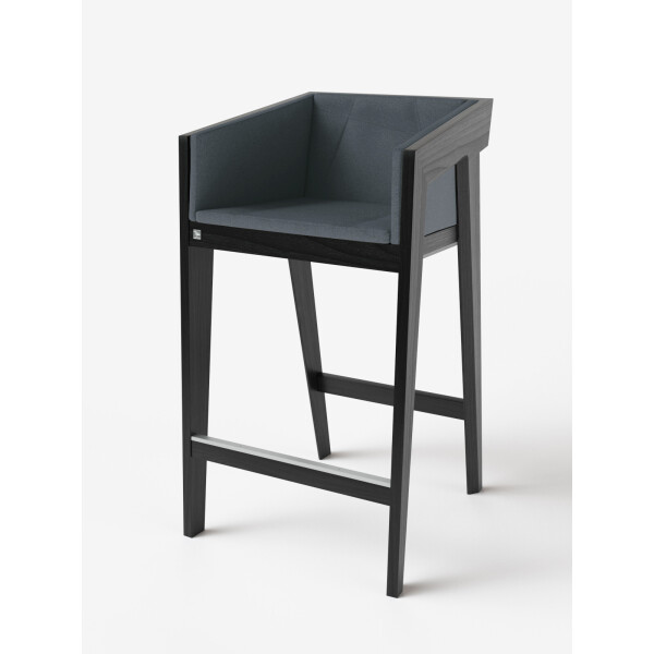 

Стул барный Air 2 Bar M [2Soft / 4Soft] Black KINT Черный Массив Ясеня ETNA 42 60 см 100 см 60 см 75 см (без мягкой части) (new_87146)