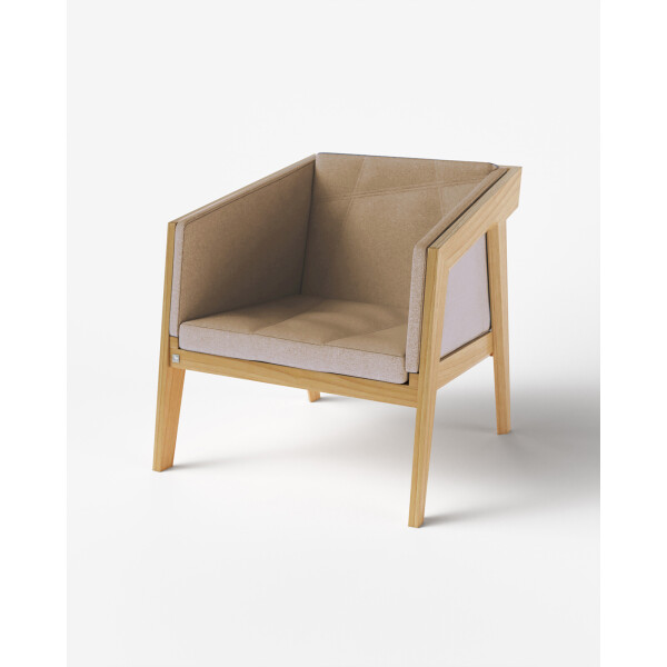 

Крісло Air 2 Armchair Natural KINT Ясен Масив Ясеня ETNA 03 75 см 75 см 75 см 40 см (з м’ якою частиною) (new_87595)