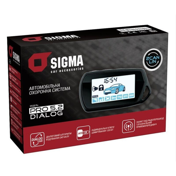 

Автосигнализация Sigma PRO 5.2 CAN DIALOG
