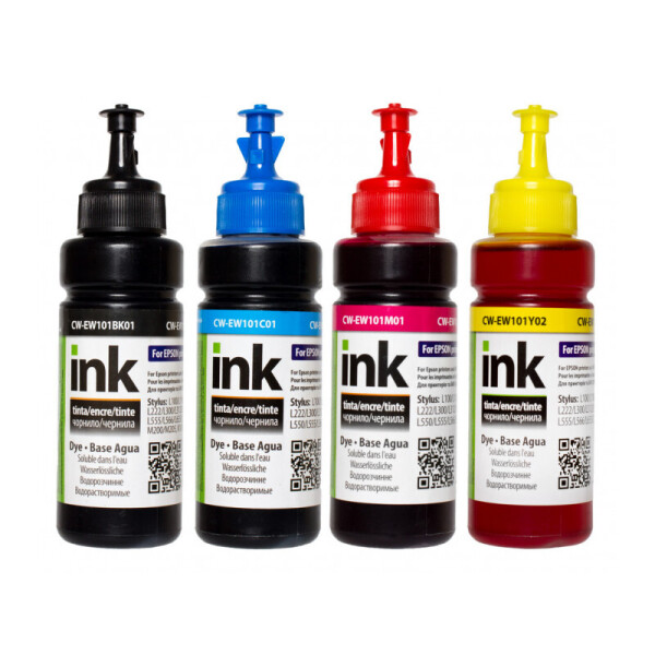 

Комплект чернил ColorWay CW Epson L-100/200 series (4х100мл) BK/С/M/Y (CW-EW101SET01)