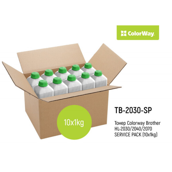 

Тонер ColorWay Brother HL-2030/2040/2070 SERVICE PACK (10x1kg) (TB-2030-SP)