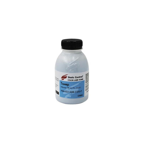 

Тонер Static Control HP CLJ Pro M452/477, 50г, сyan (HM452-50B-COS-P)
