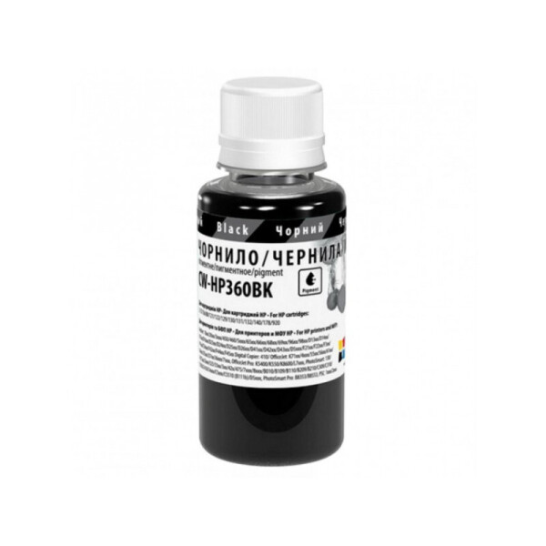 

Чернила ColorWay для HP HP360 BK Pigment 100 ml (CW-HP360BK01)