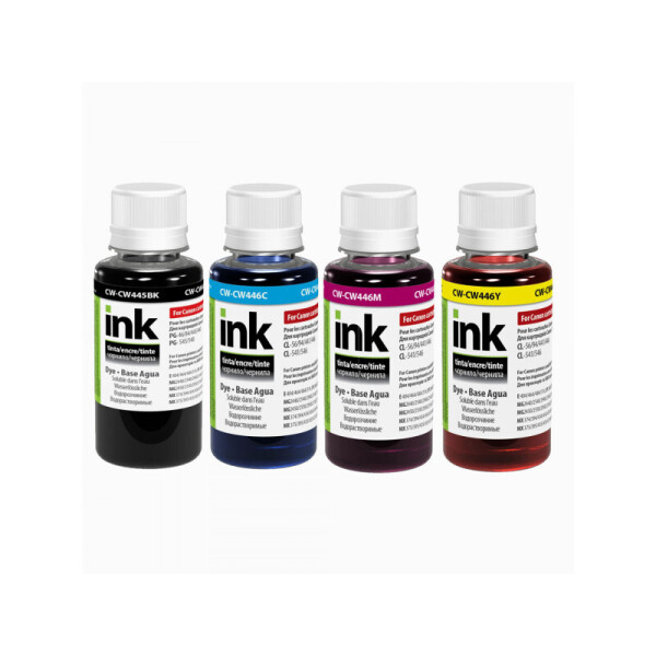 

Комплект чернил ColorWay для Canon CW445/CW446 BK/C/M/Y Dye-based 4 x 100 ml (CW-CW445/CW446SET01)