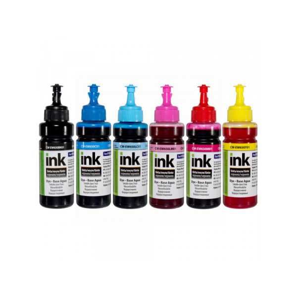 

Комплект чернил ColorWay (CW-EW650SET01) для Epson EW650 BK/C/M/Y/LC/LM Dye-based 6 x 100 ml