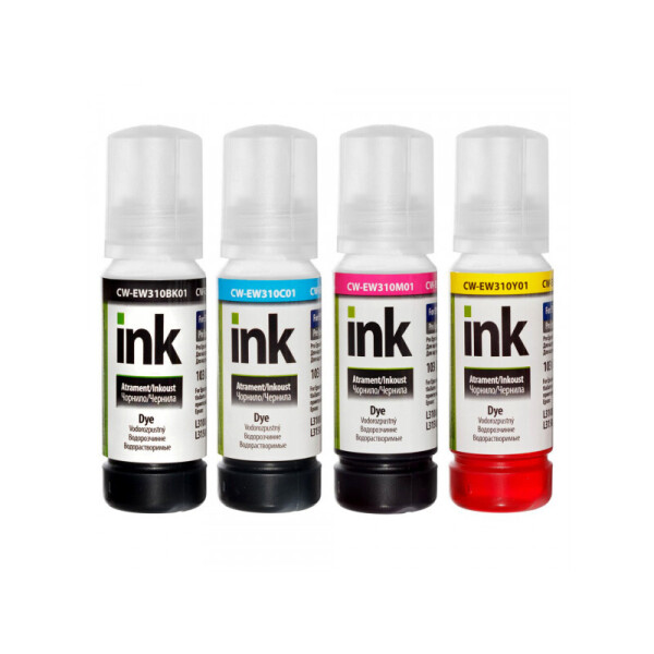 

Комплект чернил ColorWay (CW-EW310SET01) для Epson EW310 BK/C/M/Y Dye-based 4 x 70 ml