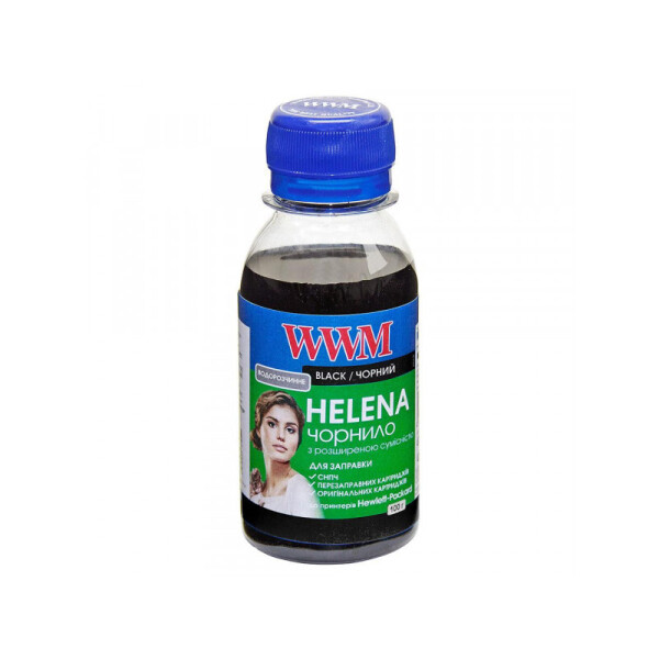 

Чернила WWM HELENA (HU/B-2) для HP 100г Black Водорастворимые универсальные