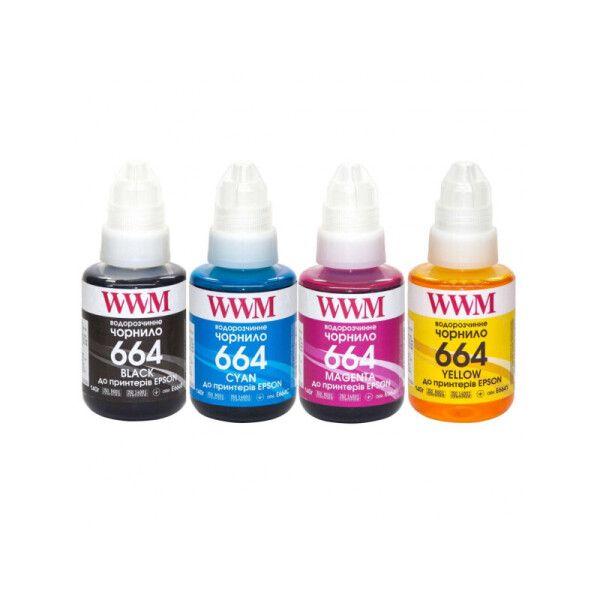 

Комплект чернил WWM 664 для Epson L110/L210/L300 4х140г B/C/M/Y (E664SET4)