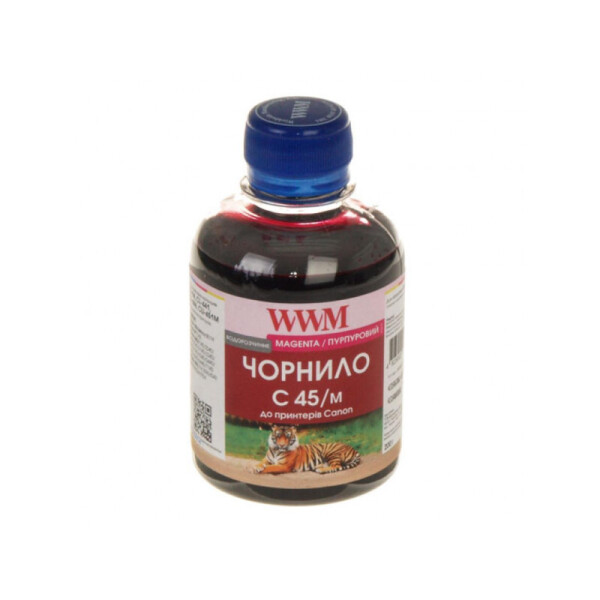 

Чернила WWM (C45/M) для Canon CL-441/CL-446/CLI-451M 200г Magenta Водорастворимые