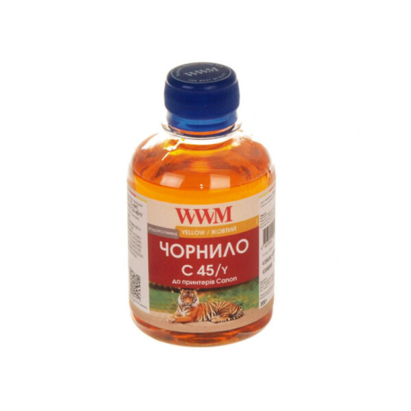 

Чернила WWM (C45/Y) для Canon CL-441/CL-446/CLI-451Y 200г Yellow Водорастворимые