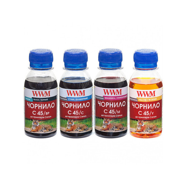 

Комплект чернил WWM (C45SET-4) для Canon PG-440/CL-441 Пигментные/Водорастворимые 4х100г BP/C/M/Y