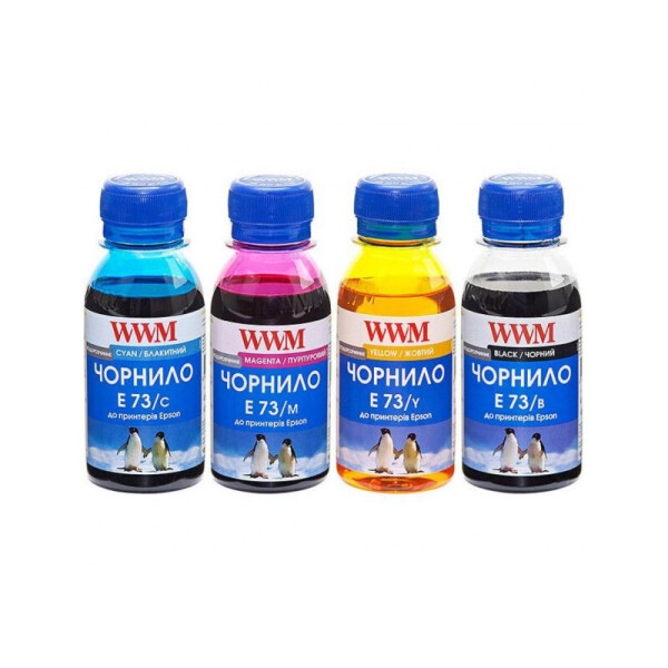 

Комплект чернил WWM (E73SET-2) для Epson TX119/TX209/TX419 Водорастворимые 4х100г B/C/M/Y