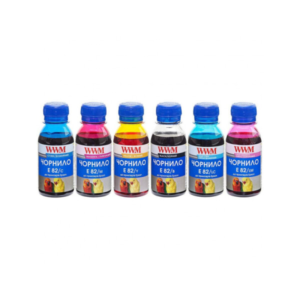 

Комплект чернил WWM (E82SET-2) для Epson T50/P50/PX660 Водорастворимые 6х100г B/C/M/Y/LC/LM