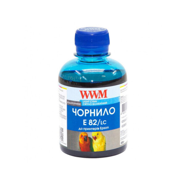 

Чернила WWM (E82/LC) для Epson Stylus Photo T50/P50/PX660 200г Light Cyan Водорастворимые