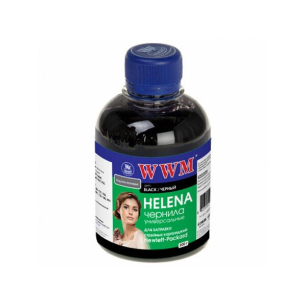 

Чернила WWM HELENA (HU/B) для HP 200г Black Водорастворимые универсальные