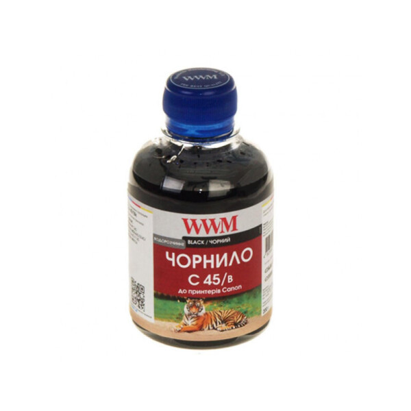 

Чернила WWM (C45/B) для Canon CLI-451B 200г Black Водорастворимые