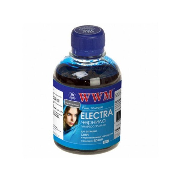 

Чернила WWM ELECTRA (EU/C) для Epson 200г Cyan Водорастворимые универсальные