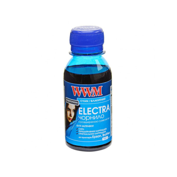 

Чернила WWM ELECTRA (EU/C-2) для Epson 100г Cyan Водорастворимые универсальные