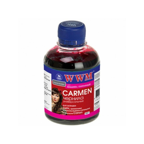 

Чернила WWM CARMEN (CU/M) для Canon 200г Magenta Водорастворимые универсальные