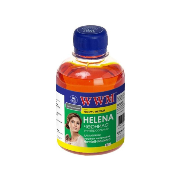 

Чернила WWM HELENA (HU/Y) для HP 200г Yellow Водорастворимые универсальные