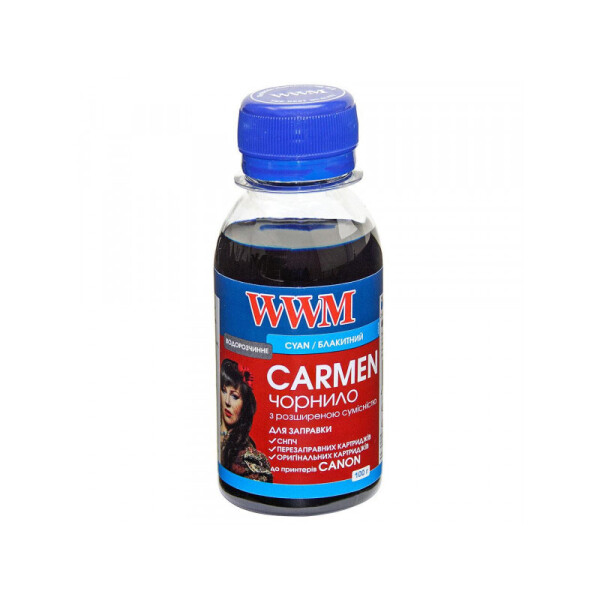 

Чернила WWM CARMEN (CU/C-2) для Canon 100г Cyan Водорастворимые универсальные