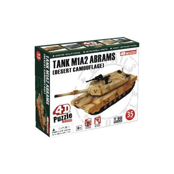 

Объемный пазл 4D Master Танк TANK M1A2 ABRAMS [DESERT CAMOUFLAGE] (26326)