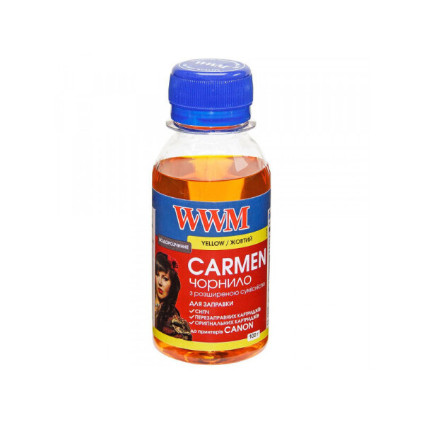 

Чернила WWM CARMEN (CU/Y-2) для Canon 100г Yellow Водорастворимые универсальные