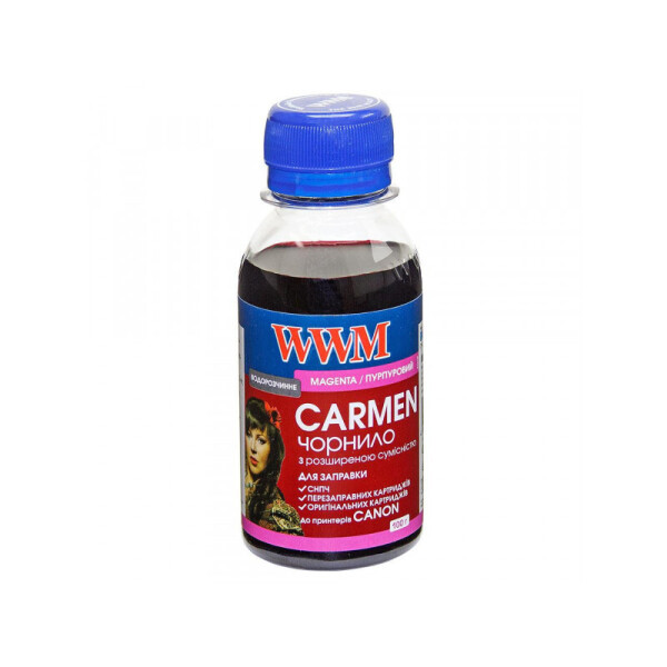 

Чернила WWM CARMEN (CU/M-2) для Canon 100г Magenta Водорастворимые универсальные