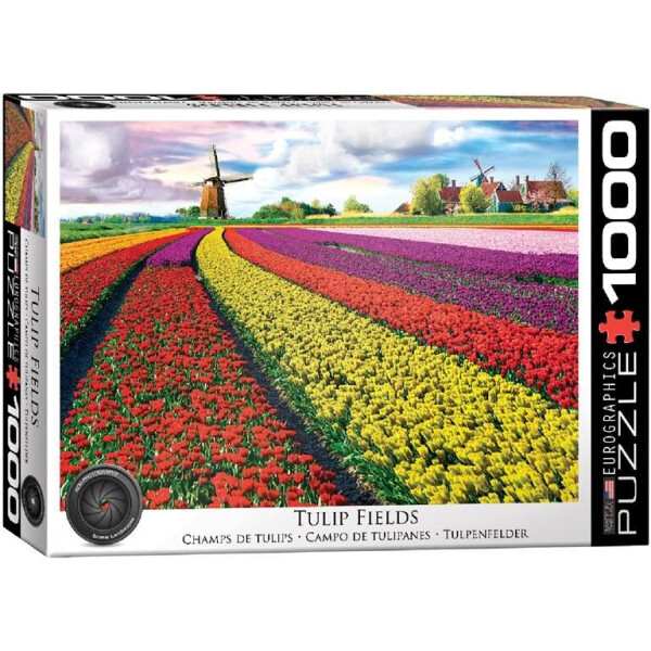 Акція на Пазл Eurographics Поле тюльпанов в Нидерландах, 1000 элементов (6000-5326) від Allo UA