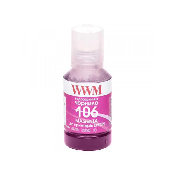 

Пигментные чернила WWM для принтера Epson L7160/7180 Magenta 140g (E106M)